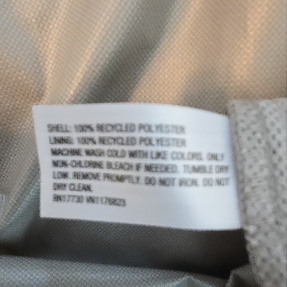 NWT Mens Goodfellow & Co Large Tall Grey Hooded Rain/Wind Zip/Button Up Jacket. - Picture 11 of 12